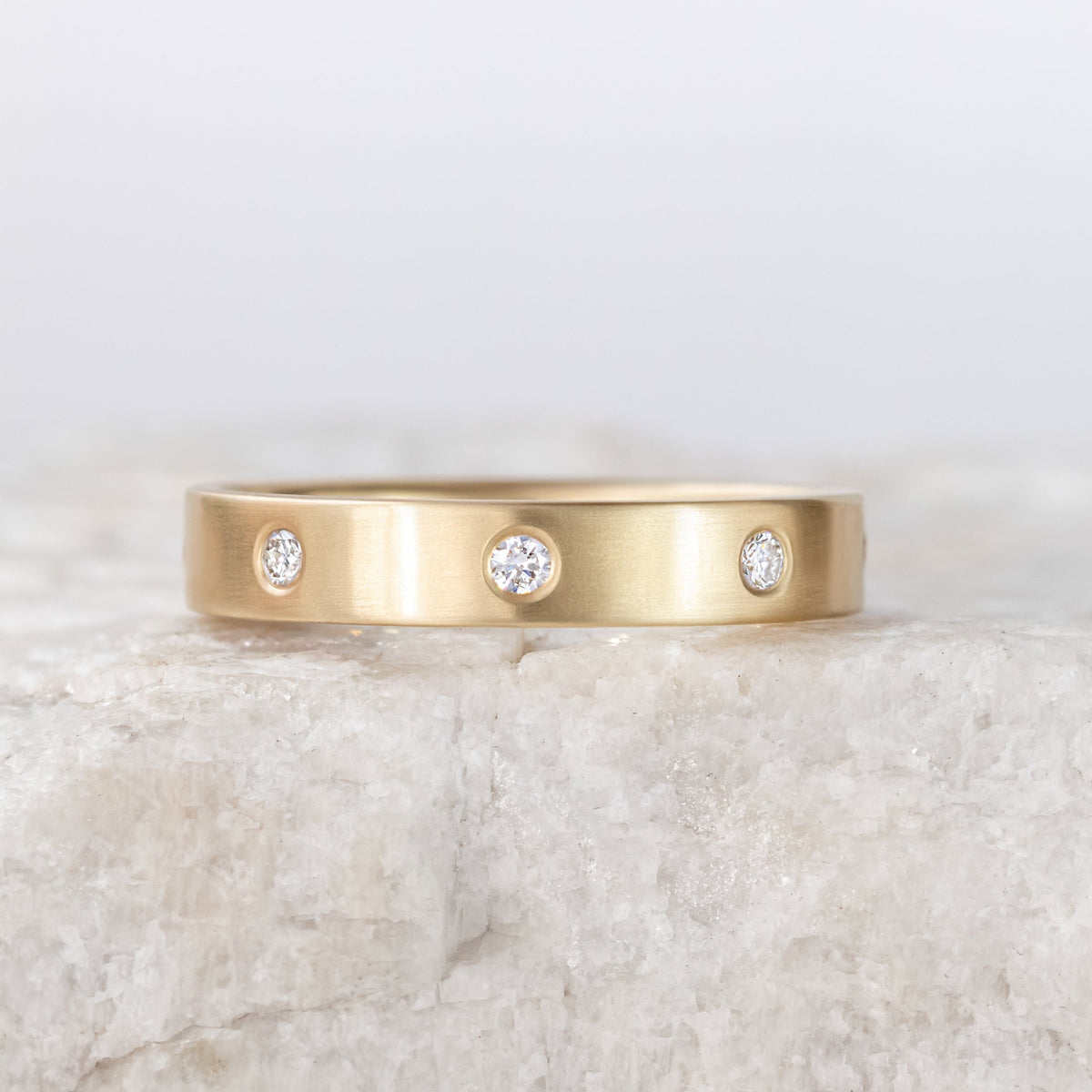 Maddie ~ 4mm Diamond Wedding Ring