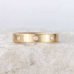 Maddie ~ 4mm Diamond Wedding Ring