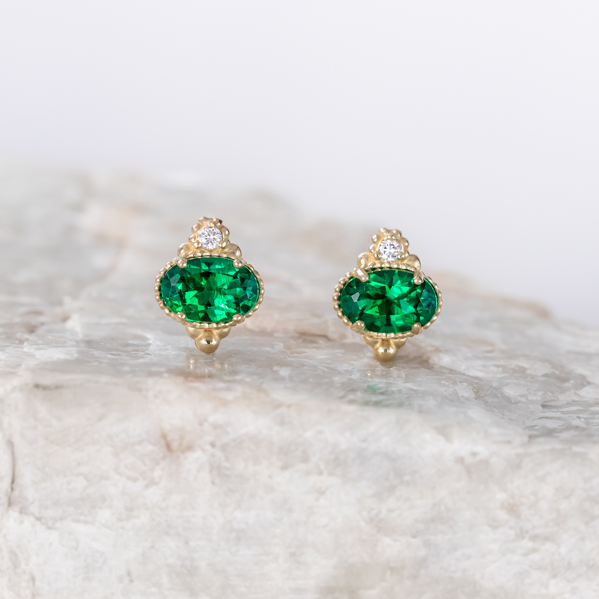 Mayfair Emerald Earrings ~ Ready to Ship