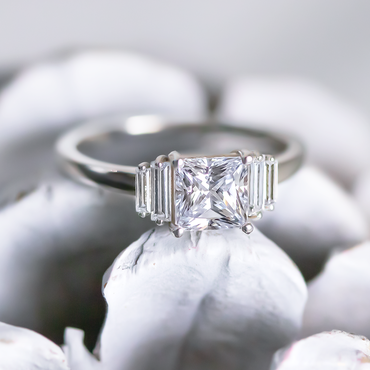 Kinsley ~ Baguette Diamond Ring