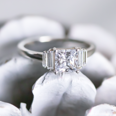 Kinsley ~ Baguette Diamond Ring
