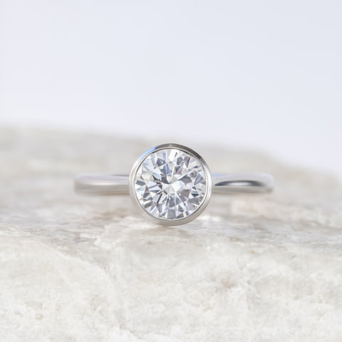 Betsy ~ Brilliant Cut Bezel Ring