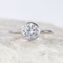 Betsy ~ Brilliant Cut Bezel Ring