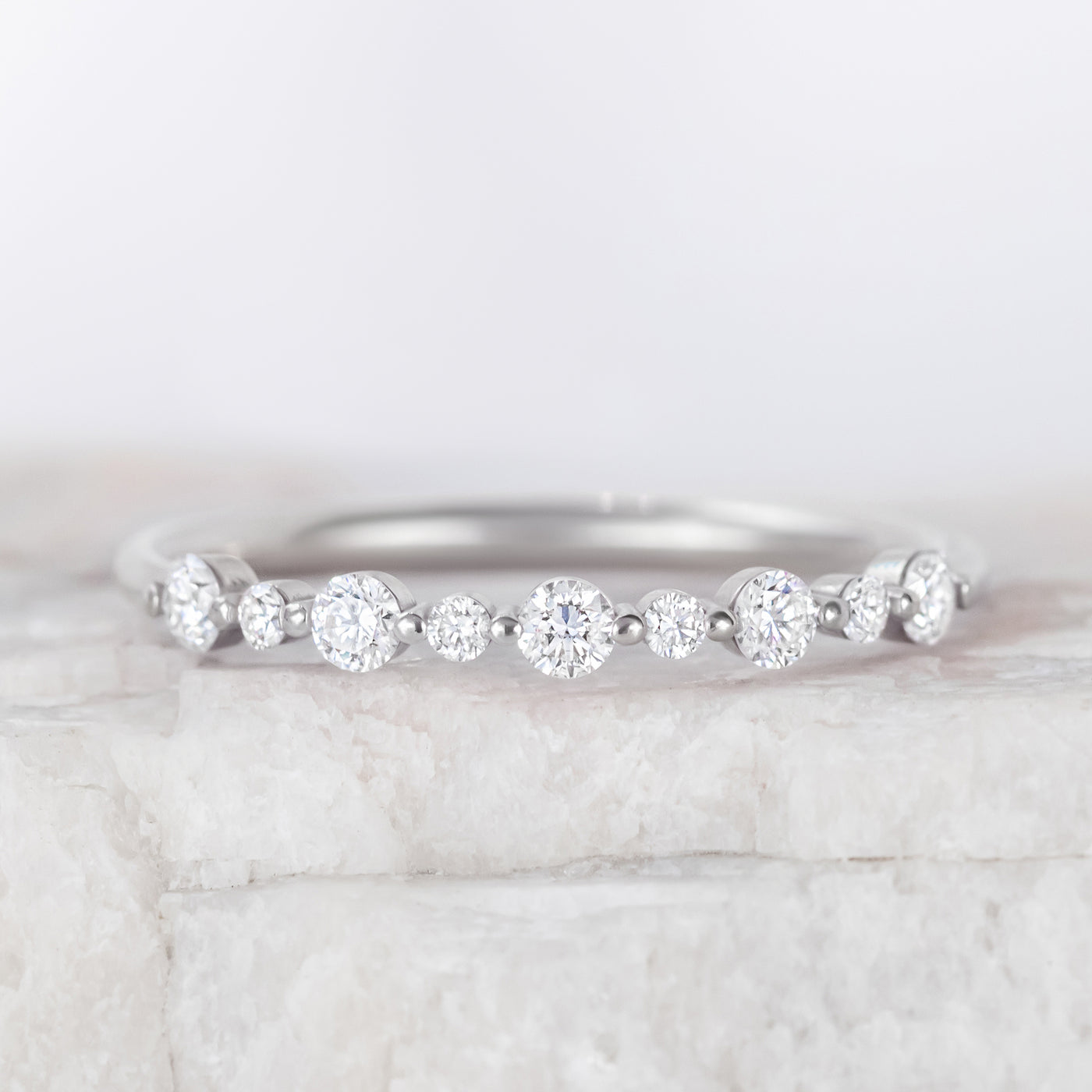 Virginia ~ Diamond Wedding Band