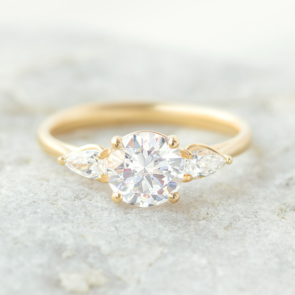 Mae ~ Three Stone Ring