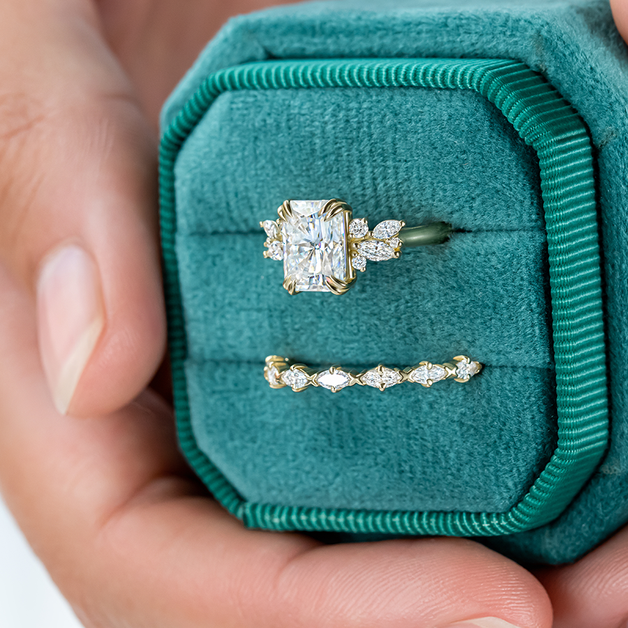 Coral ~ Diamond Ring