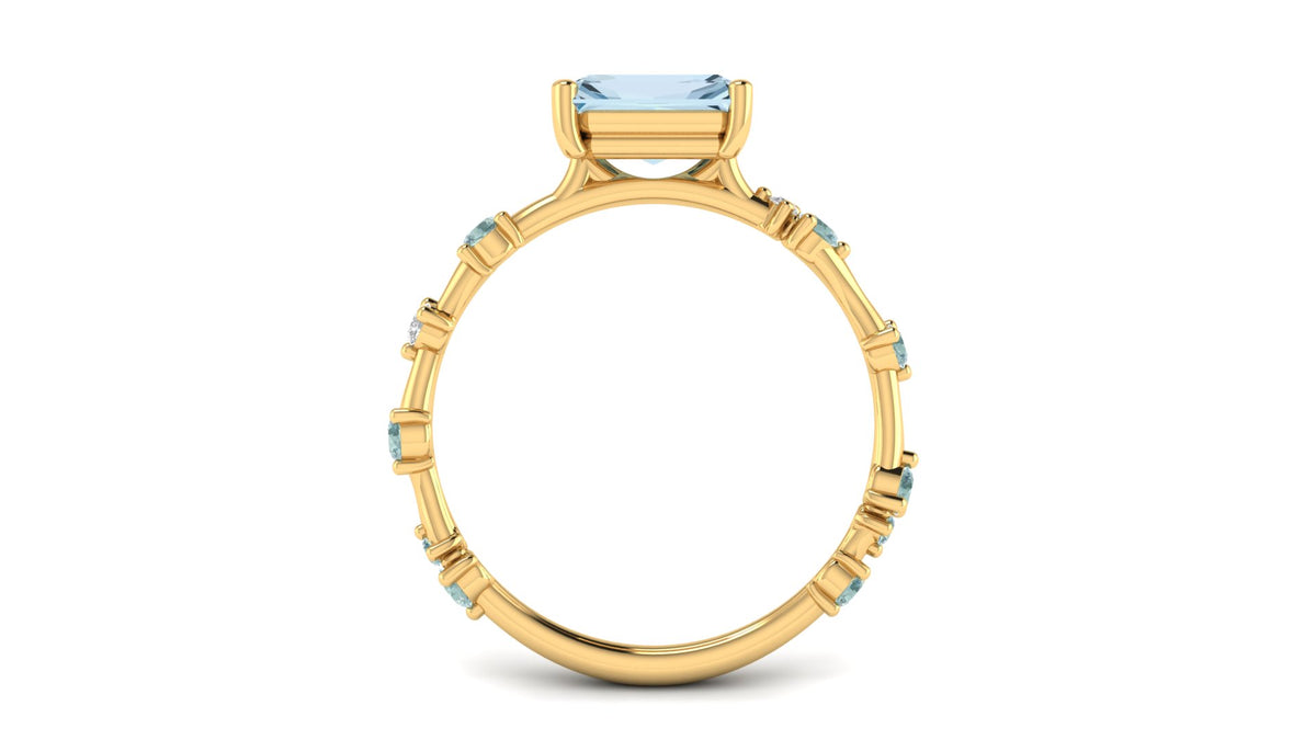 Custom East-West Sapphire with Marisol Band