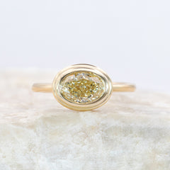 Custom Yellow Diamond with a Double Bezel