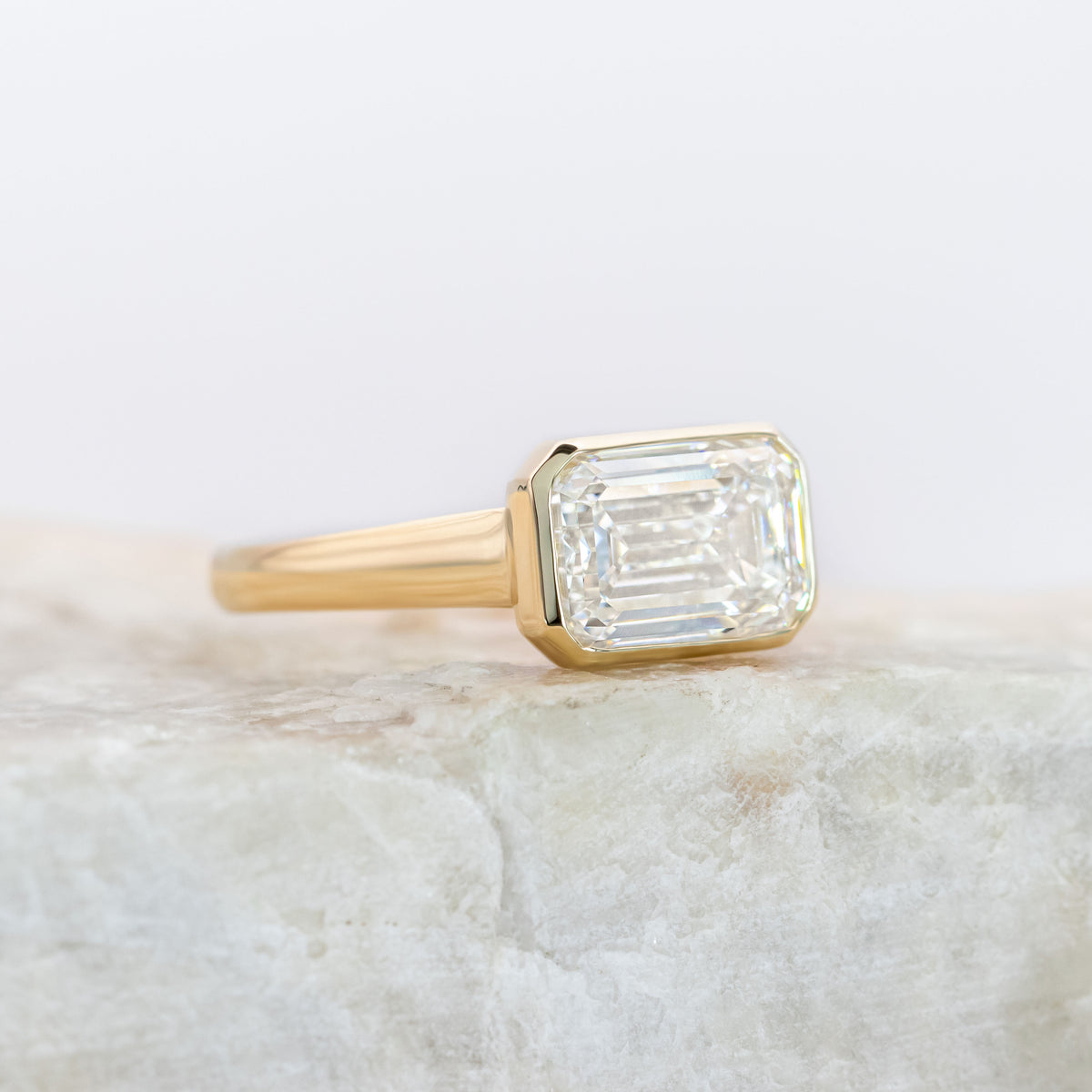 Piper ~ Bezel Set Pear Cut Ring