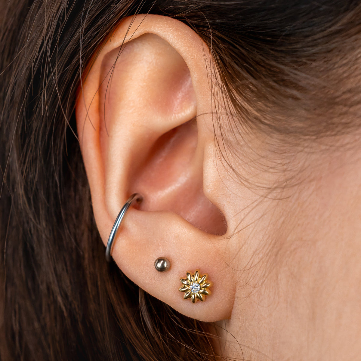 Daisy Diamond Earrings ~ Ready to Ship