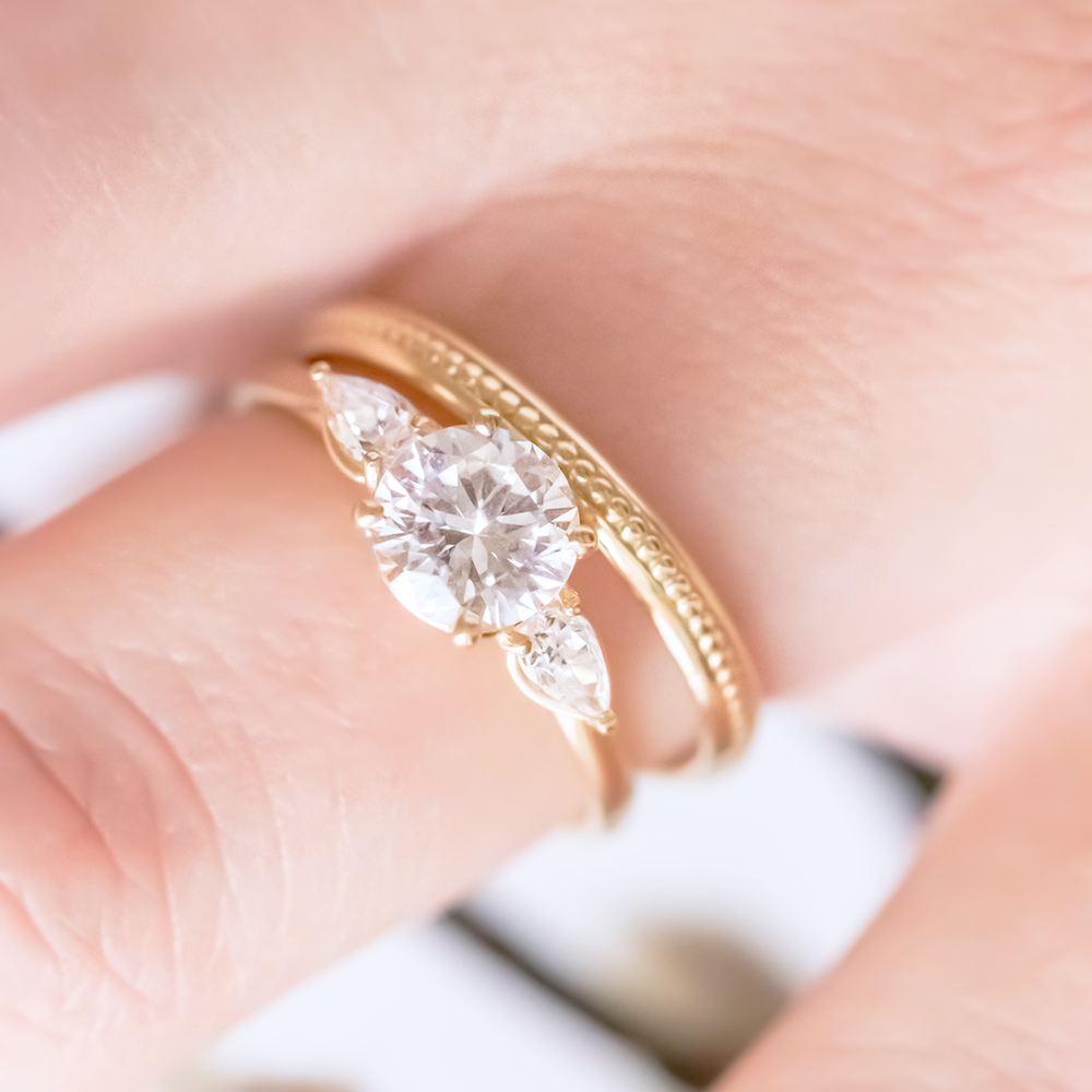 Mae ~ Three Stone Ring