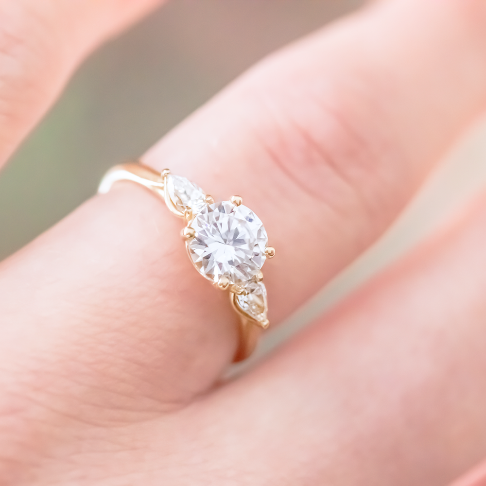 Mae ~ Three Stone Ring