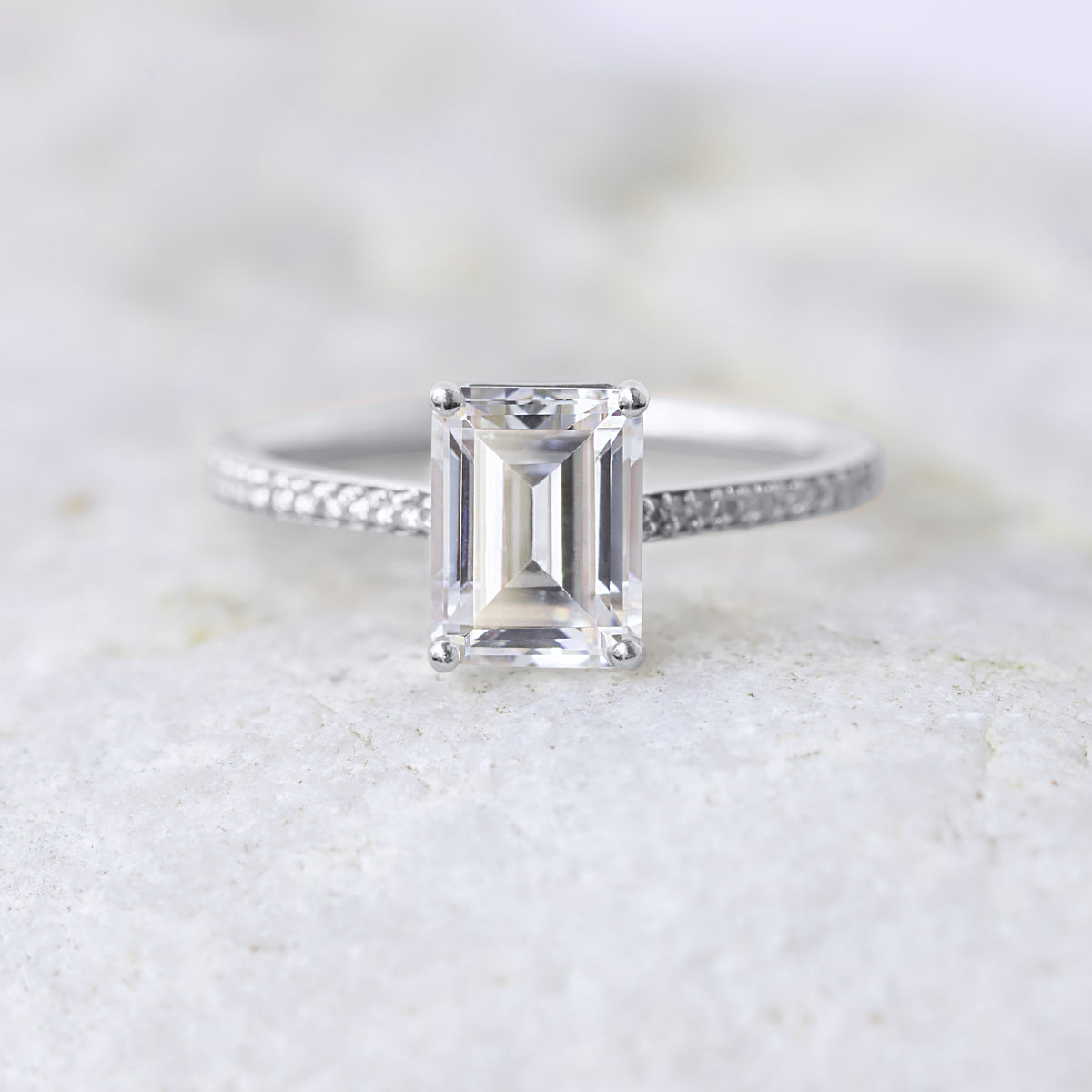 Ella ~ Emerald Cut Ring