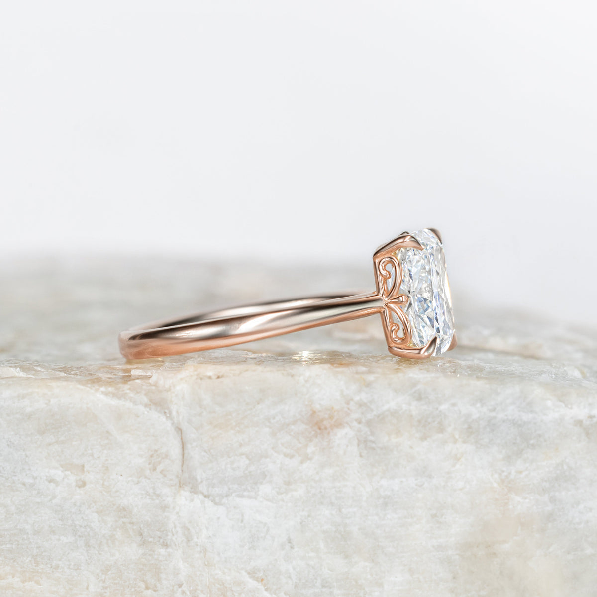 Lily ~ Elongated Cushion Cut Ring