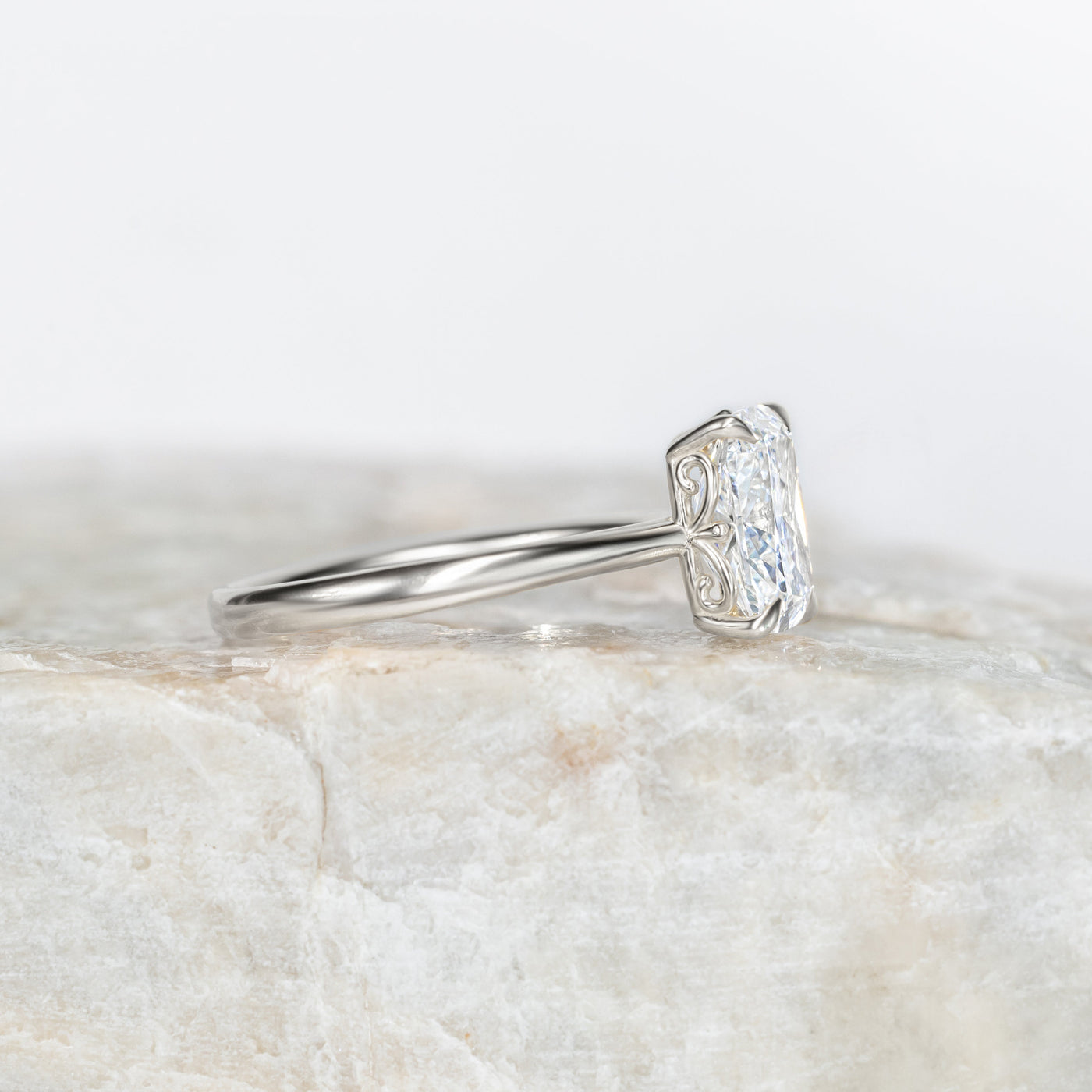 Lily ~ Elongated Cushion Cut Ring