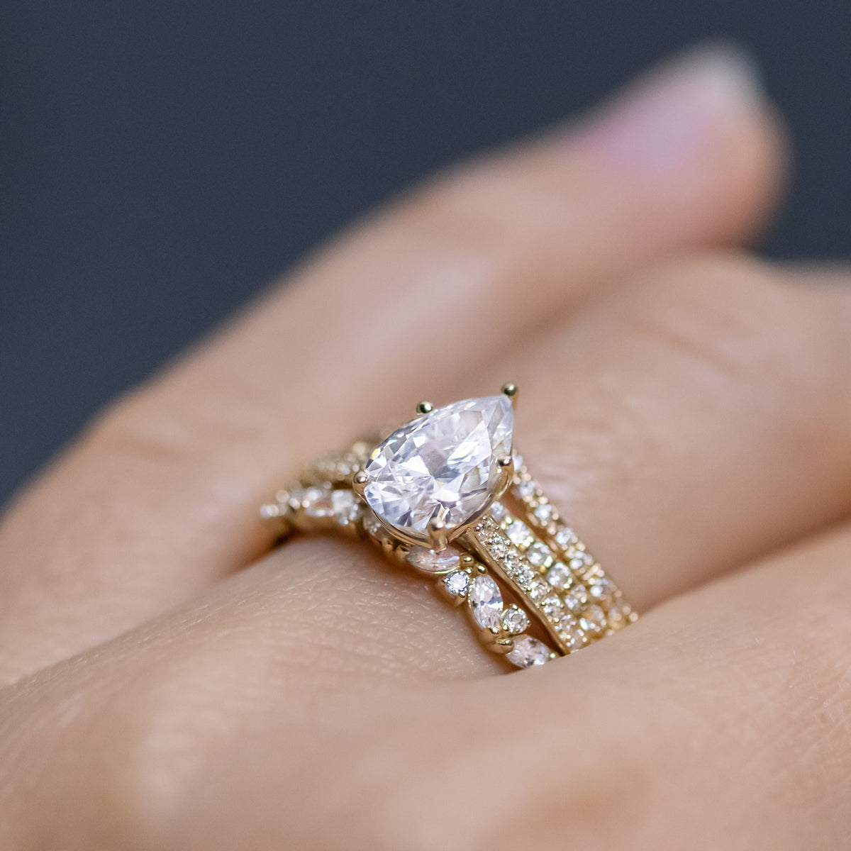 Elsie ~ Pear Cut Ring