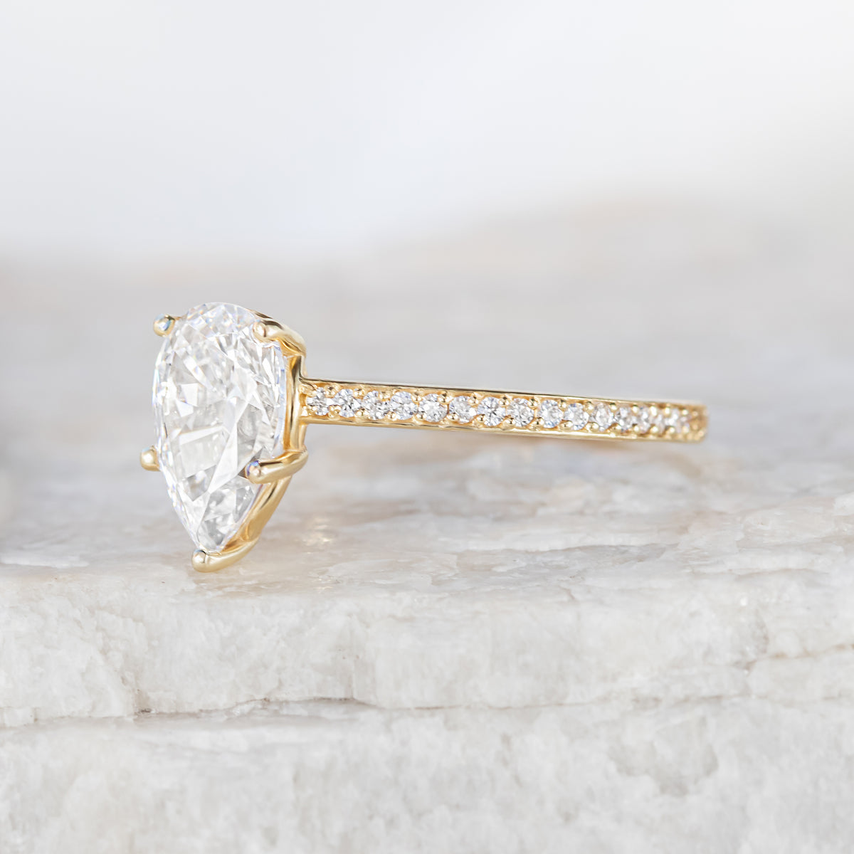 Elsie ~ Pear Cut Ring