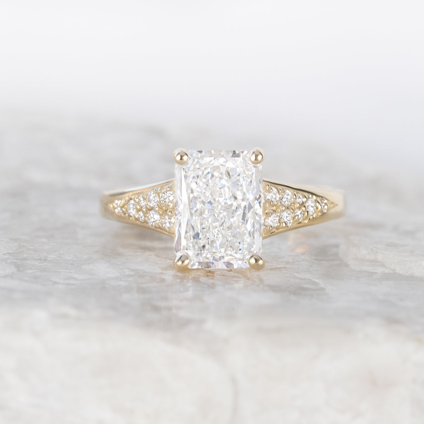 Emmaline ~ Side Stone Ring