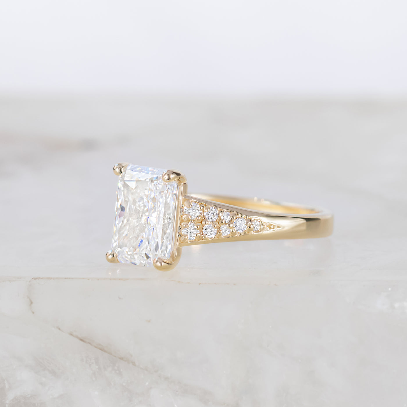 Emmaline ~ Side Stone Ring