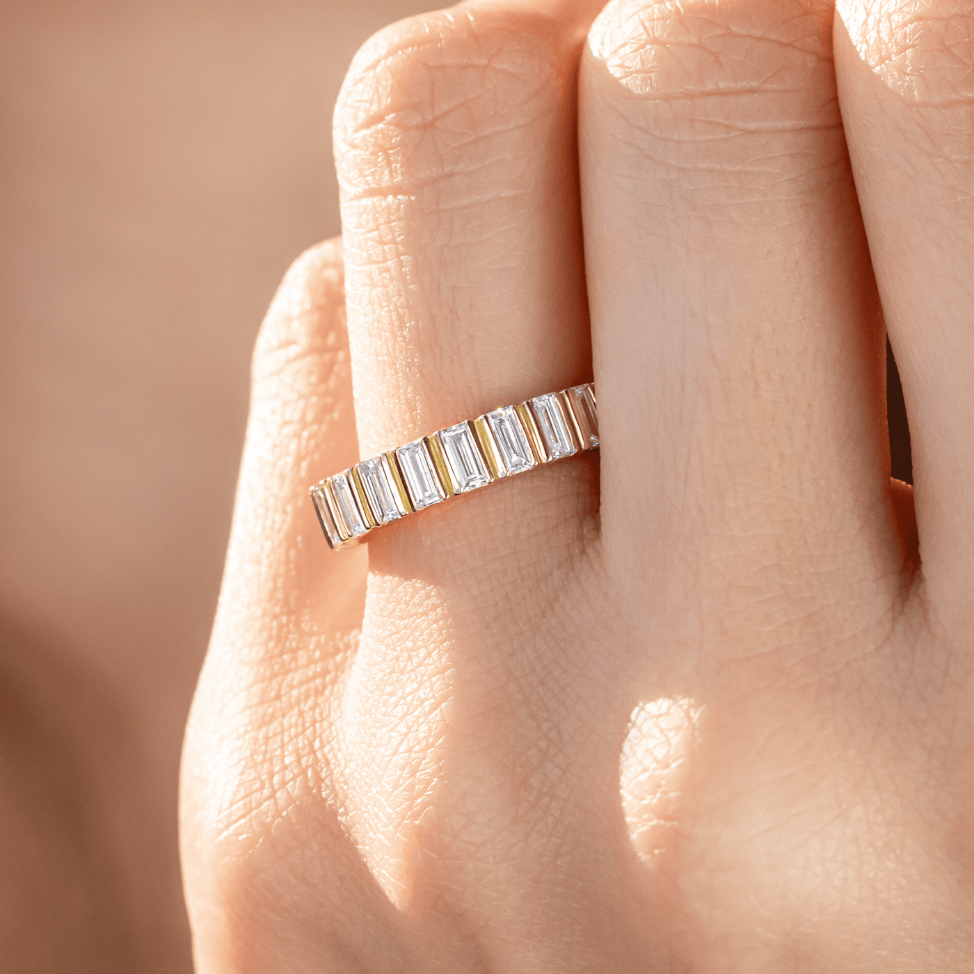 Esme ~ Diamond Baguette Band