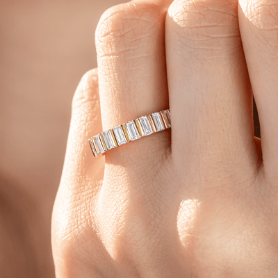 Esme ~ Diamond Baguette Band