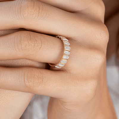 Esme ~ Diamond Baguette Band