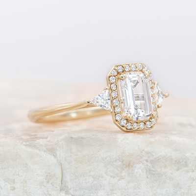 Francis ~ Halo Engagement Ring