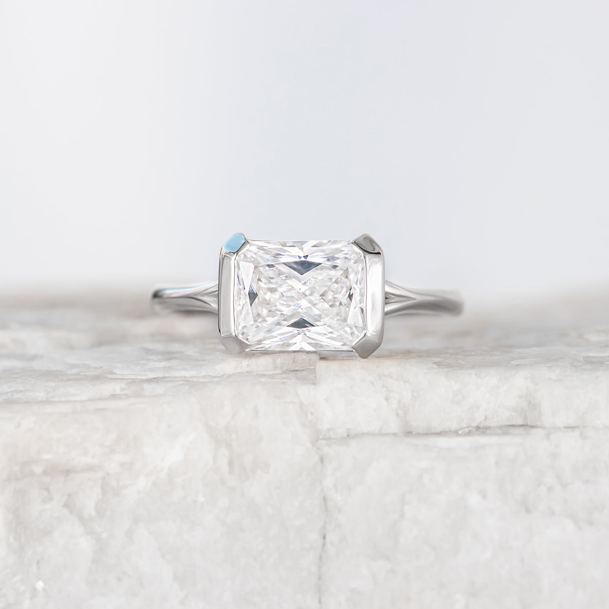 Frankie ~ Half Bezel Ring