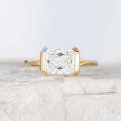 Frankie ~ Half Bezel Ring