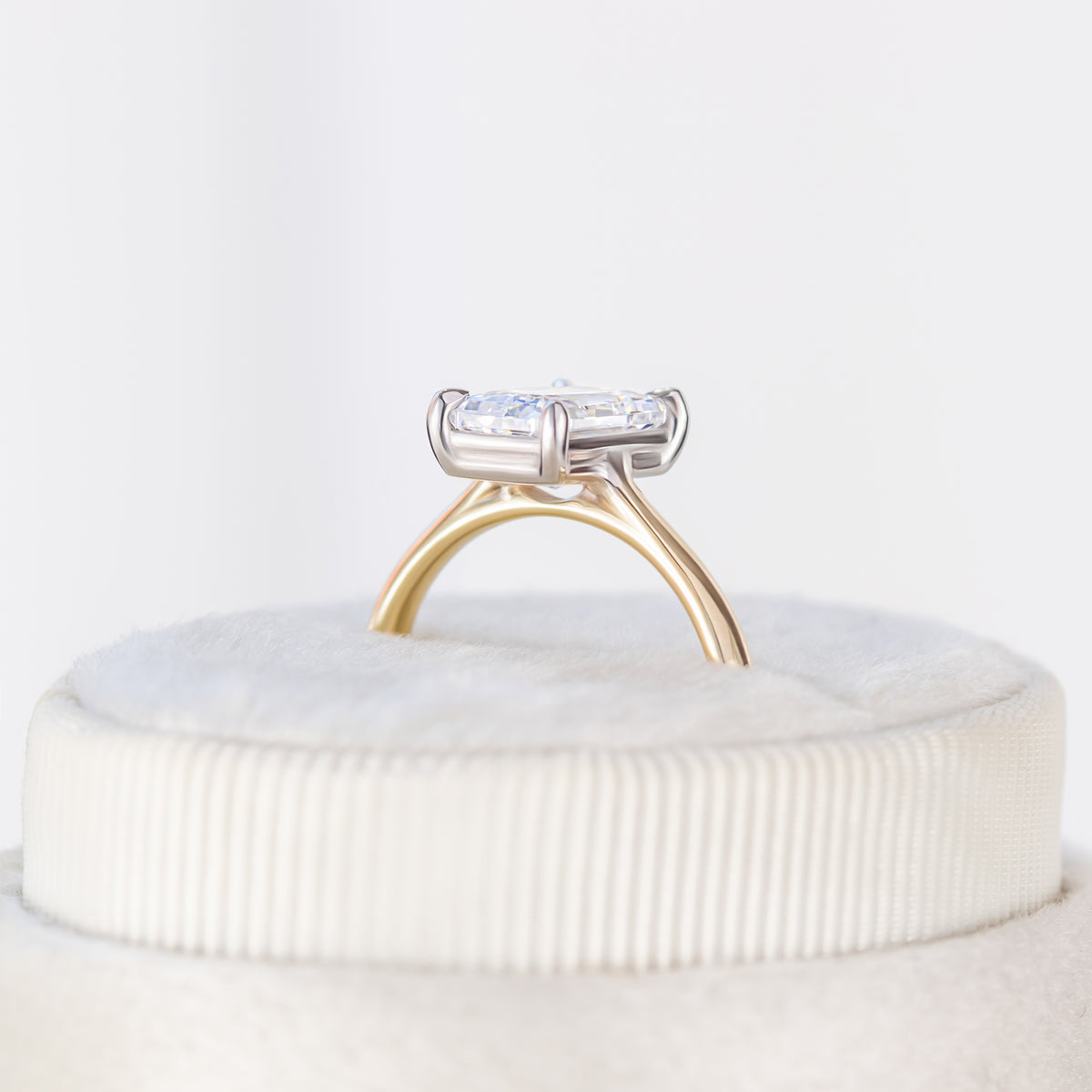 Grace ~ Bi-Metal Radiant Cut Ring