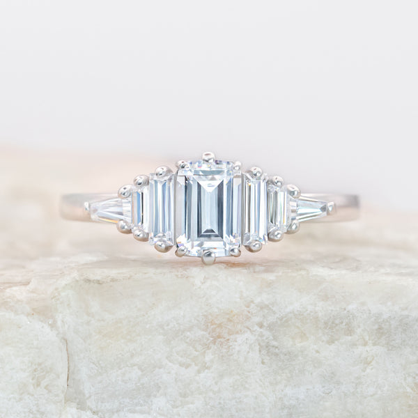 Harriet Emerald Baguette Ring | Laura Preshong – Laura-Preshong