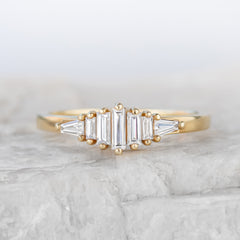 Henrietta ~ Baguette Diamond Ring