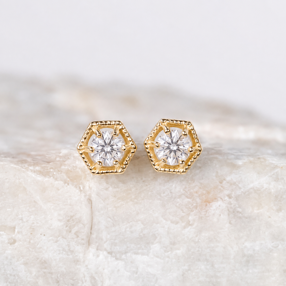 Loie Diamond Earrings - Ready To Ship