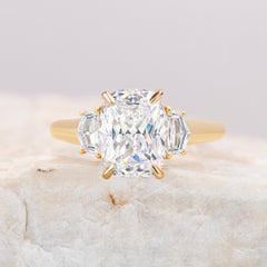 Kitty ~ Cadillac Three Stone Ring
