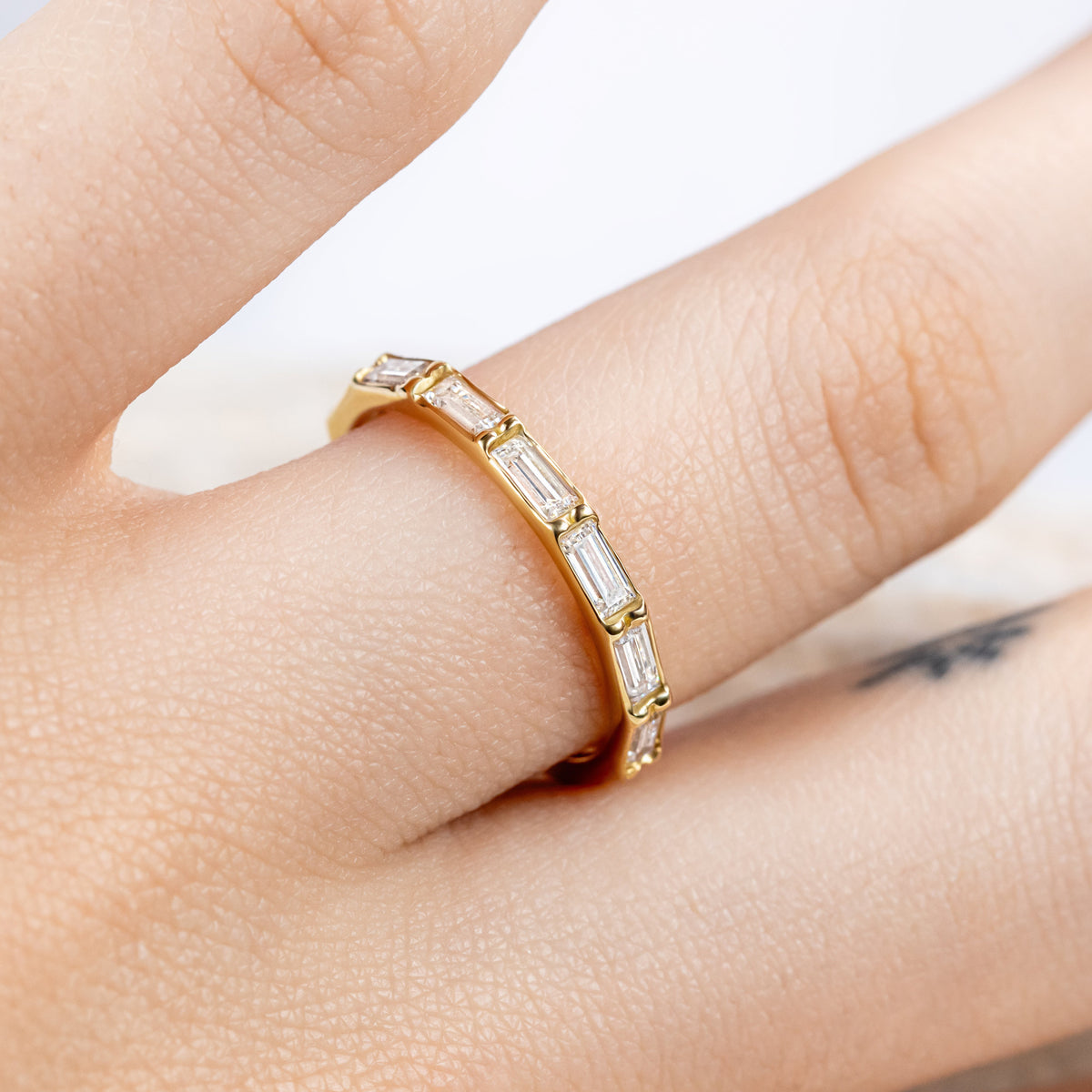 Anika ~ Diamond Baguette Ring