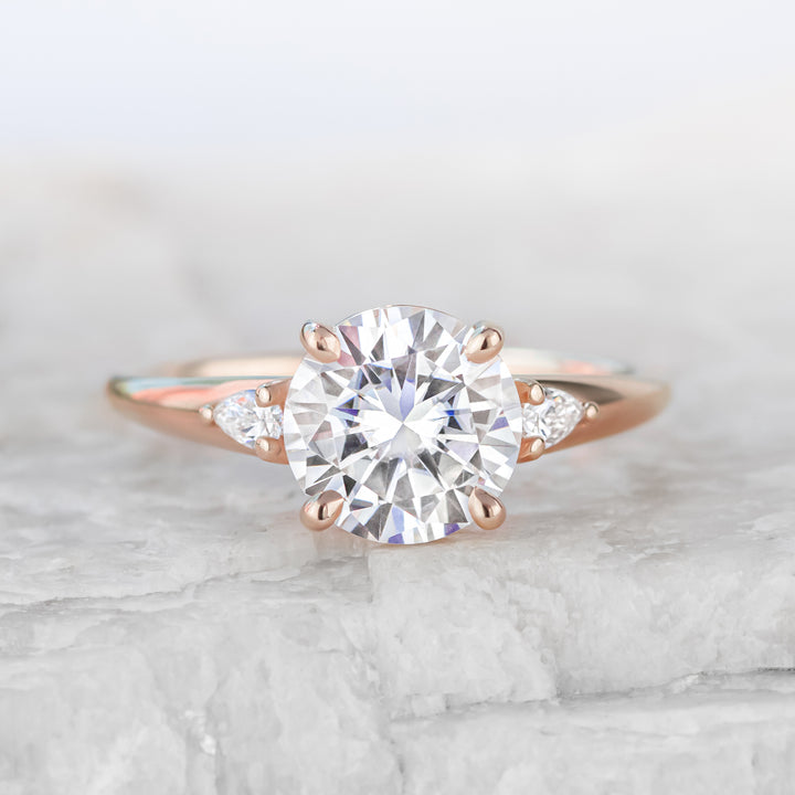 Lulu Three Stone Engagement Ring | Laura Preshong – Laura-Preshong