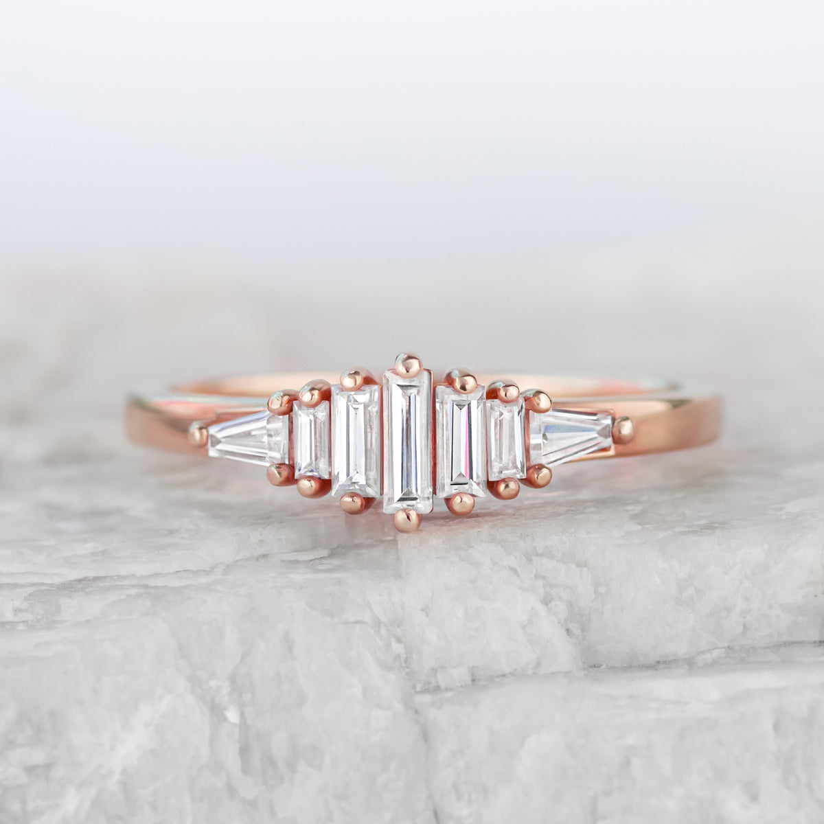 Henrietta ~ Baguette Diamond Ring