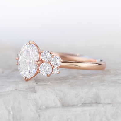 Portia ~ Oval Cut Cluster Ring