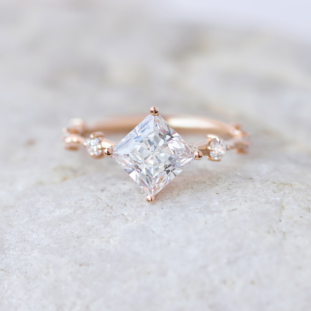 princess cut dress ring Classic Princess Cut Diamond Engagement Ring
