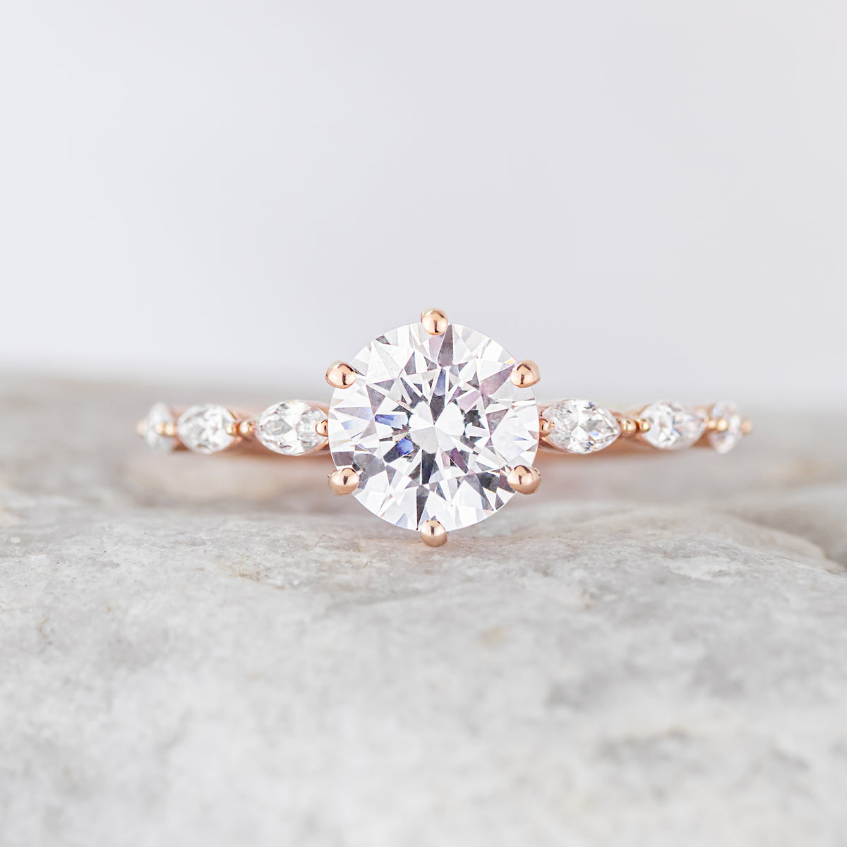 Willa ~ Side Stone Ring