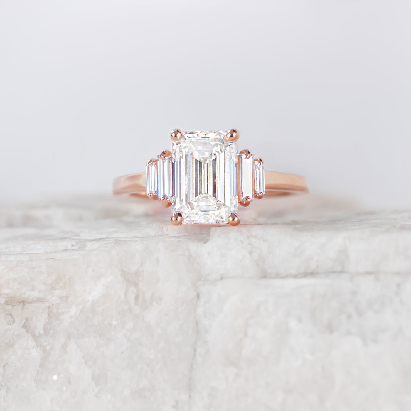 Kinsley ~ Emerald Cut Ring