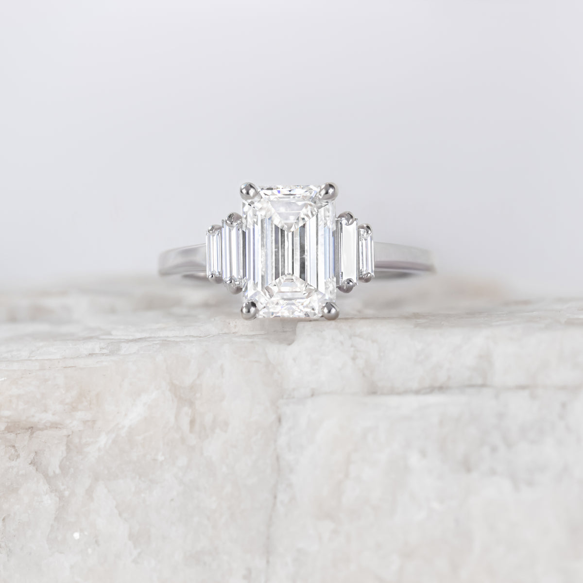 Kinsley ~ Baguette Diamond Ring