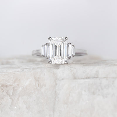 Kinsley ~ Emerald Cut Ring