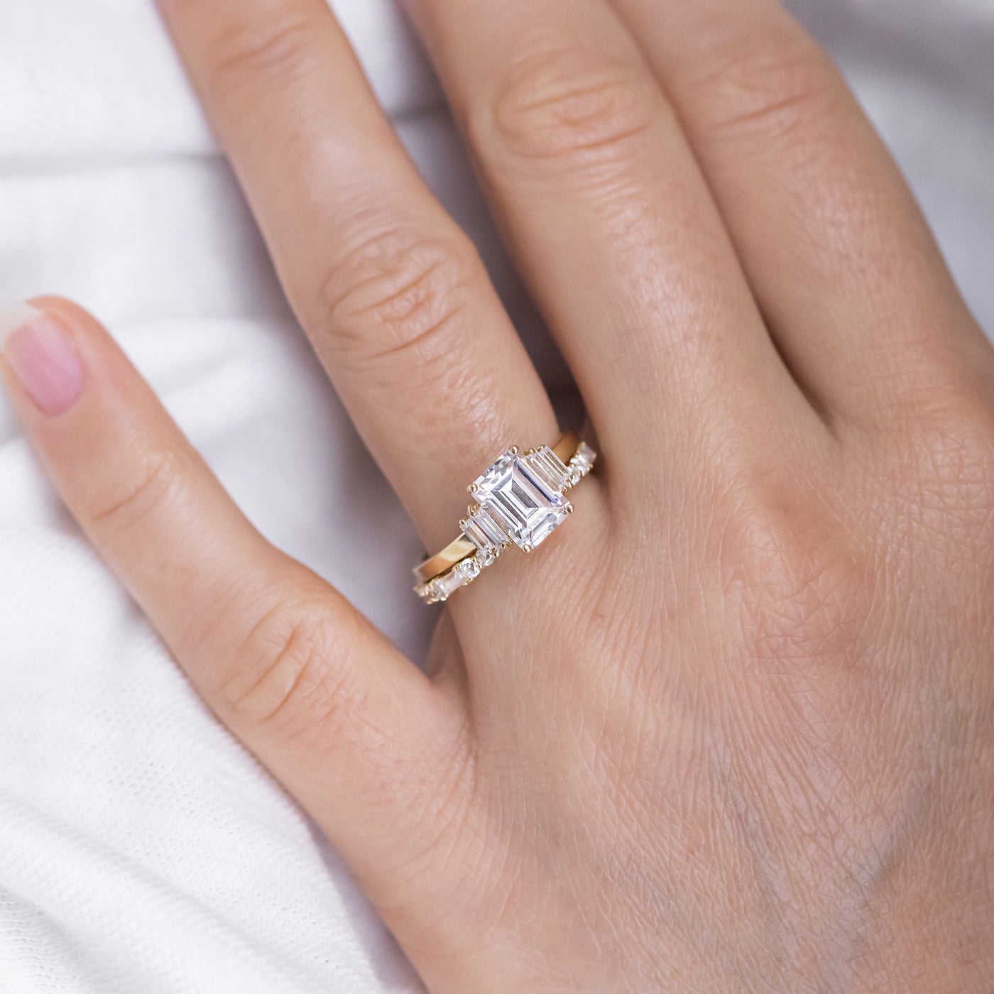 Kinsley ~ Emerald Cut Ring