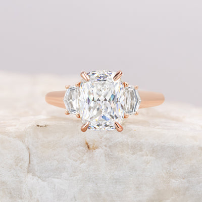 Kitty ~ Cadillac Three Stone Ring