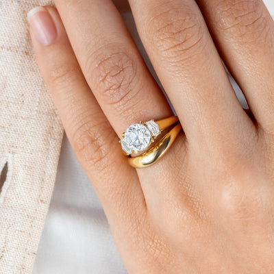 Kitty ~ Cadillac Three Stone Ring