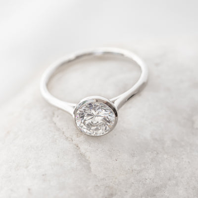 Betsy ~ Brilliant Cut Bezel Ring