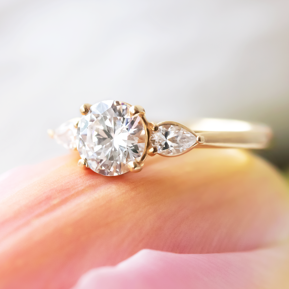 Mae ~ Three Stone Ring