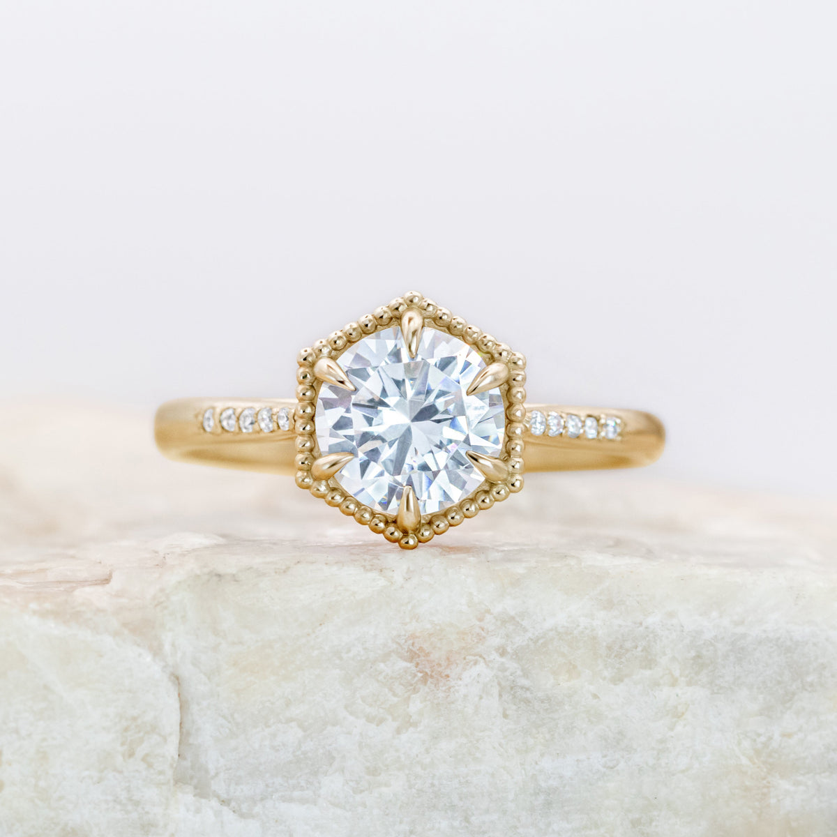 Leila ~ Hexagon Ring