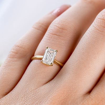 Lily ~ Emerald Cut Ring